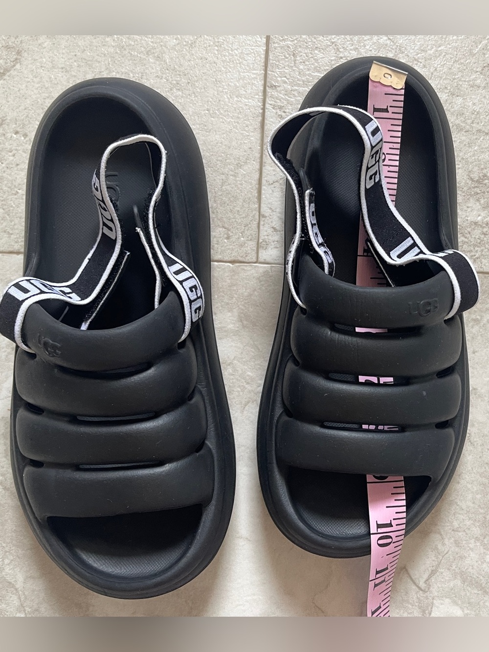 UGG Sport Yeah Sandals – Black | Removable Straps - Picture 4 of 4